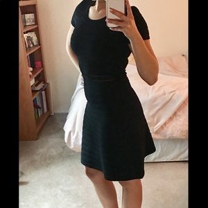 NWOT Michael Kors black cinched waist dress